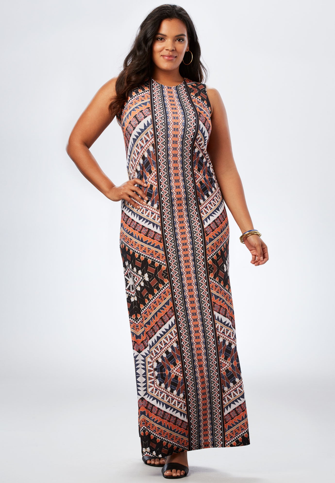 Maxi Dress by Denim 24/7 Plus Size Casual Dresses Roaman's