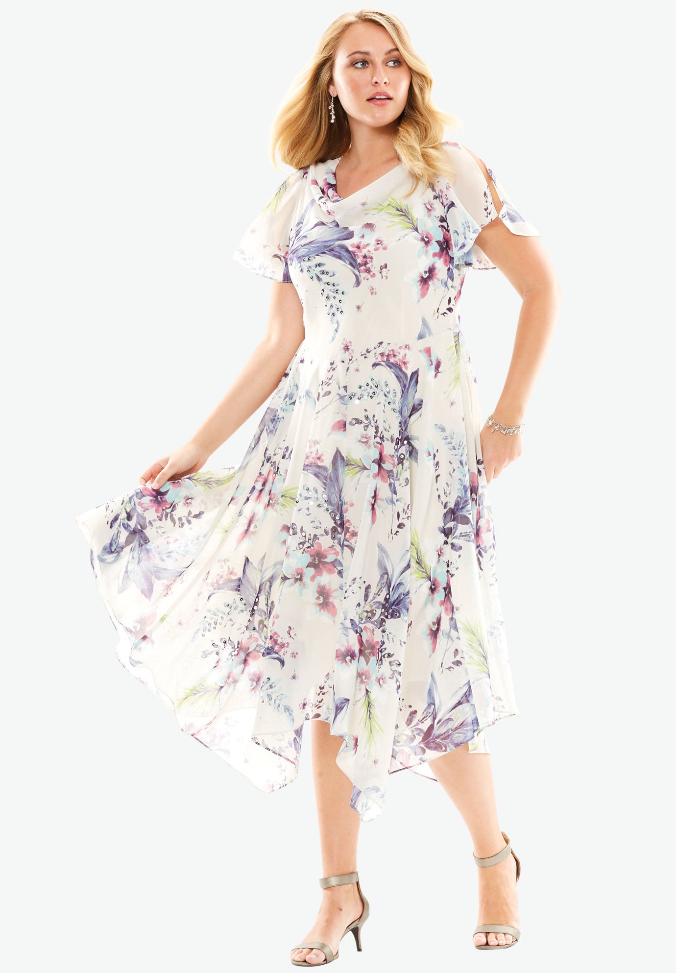 heavy flare gown