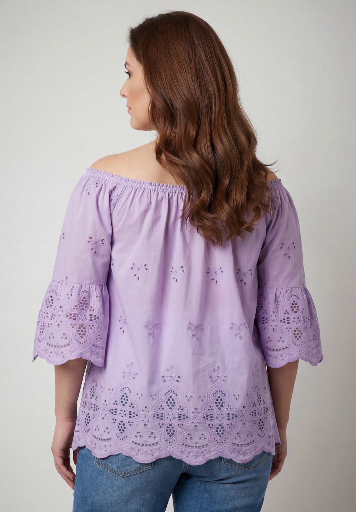 Convertible Eyelet Tunic, VIOLET, alternate image number 2