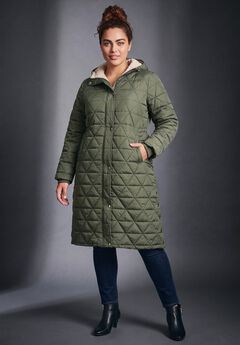 Plus Size Quilted Utility Jackets