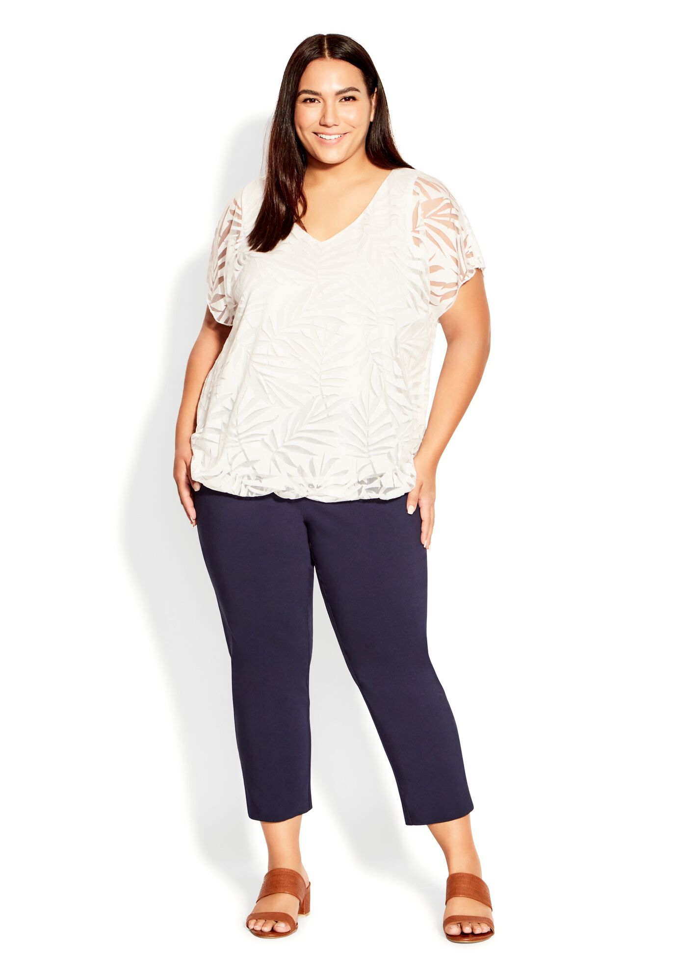 Elora Burnout Top, WHITE, alternate image number 5