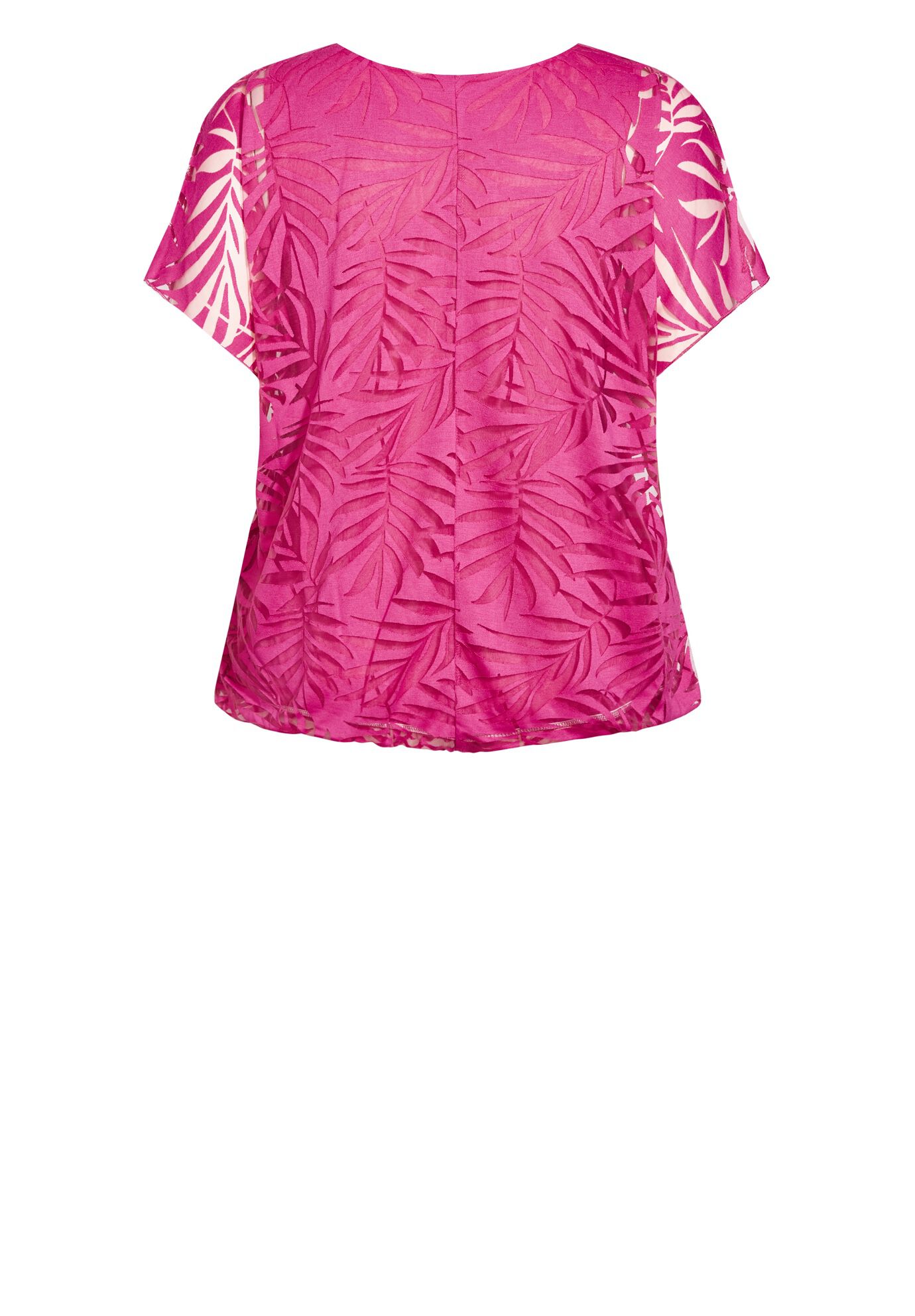 Elora Burnout Top, MAGENTA, alternate image number 4