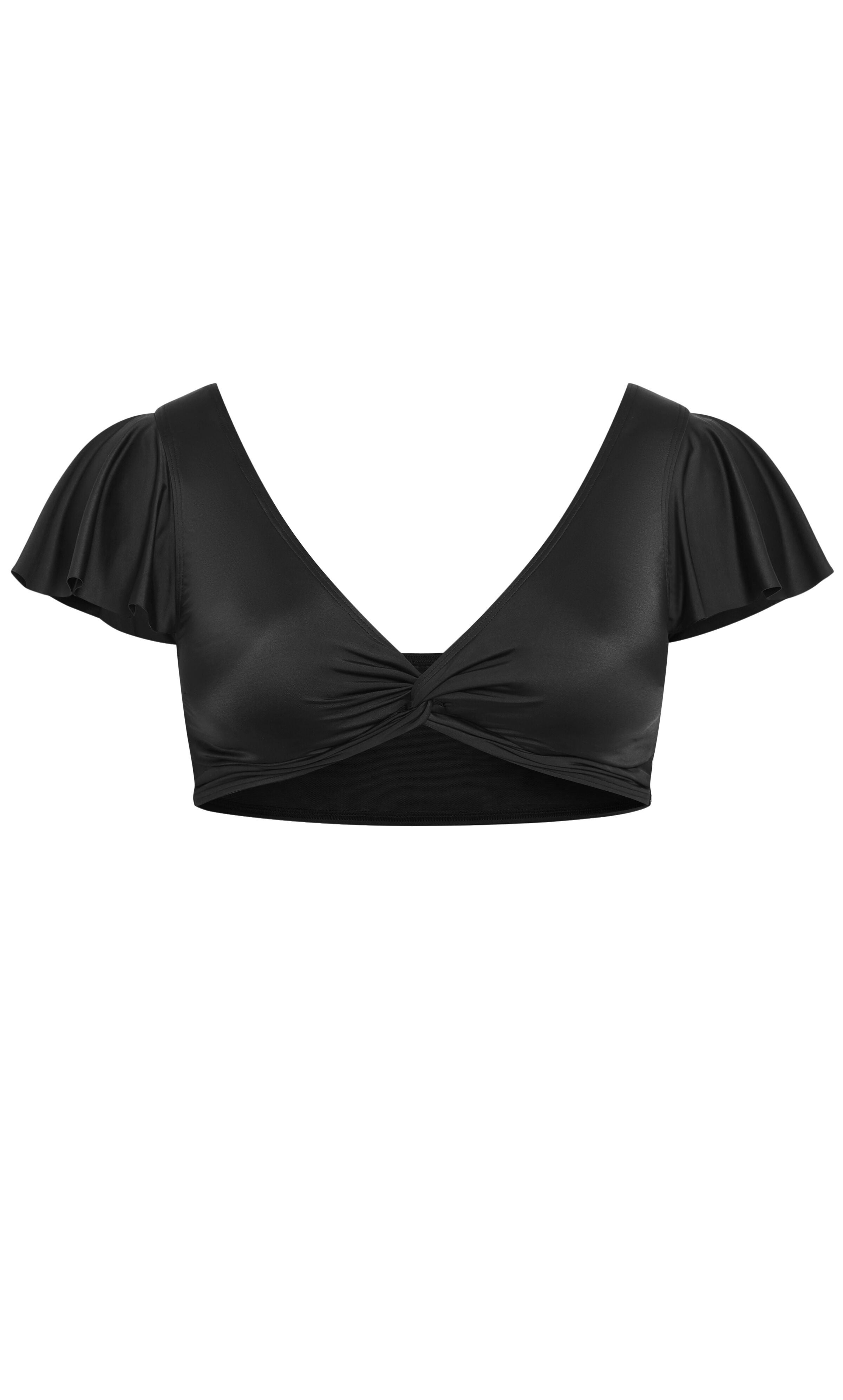 Ingrid Cap Sleeve Top - black, BLACK, alternate image number 4