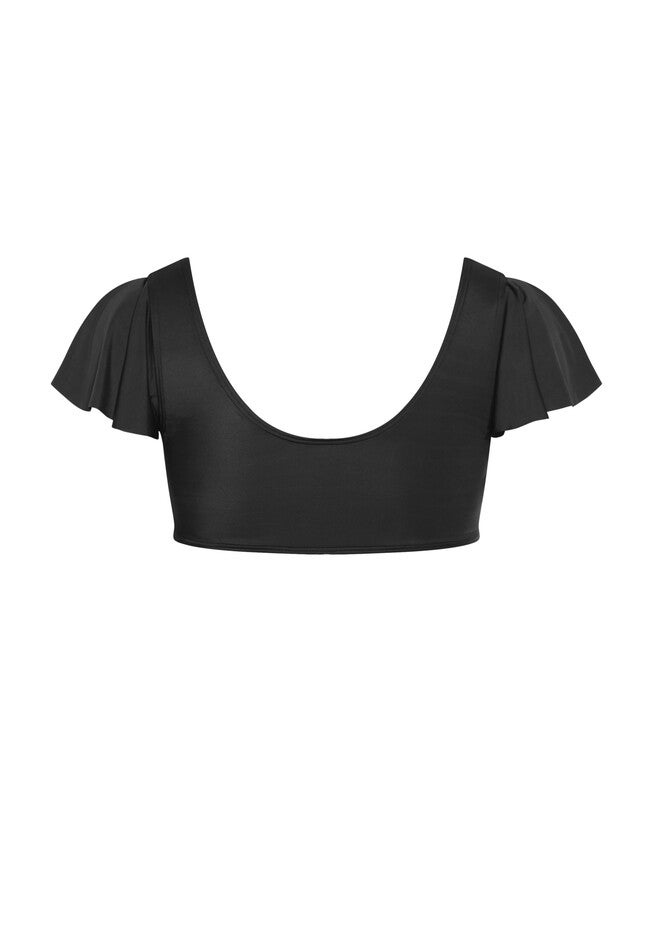 Ingrid Cap Sleeve Top - black, BLACK, alternate image number 4