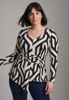 Delia Draped Asymmetrical Top