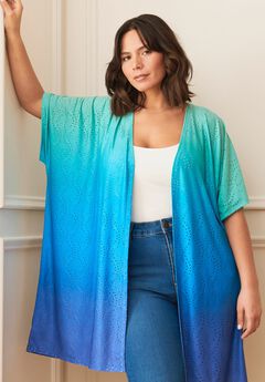 Knit Eyelet Kimono