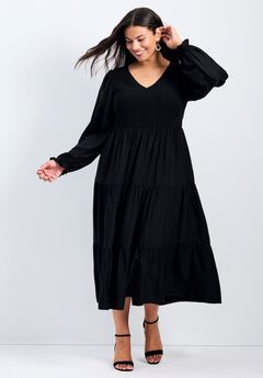 Plus Size Long Sleeve Summer Dresses