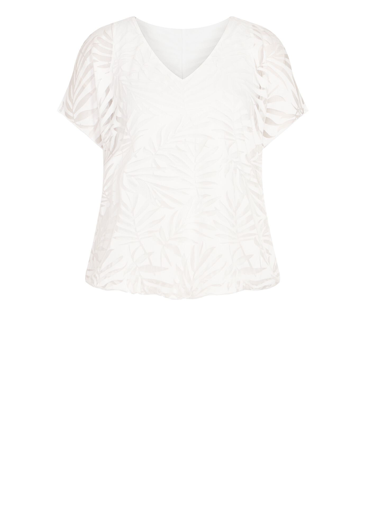 Elora Burnout Top, WHITE, alternate image number 4