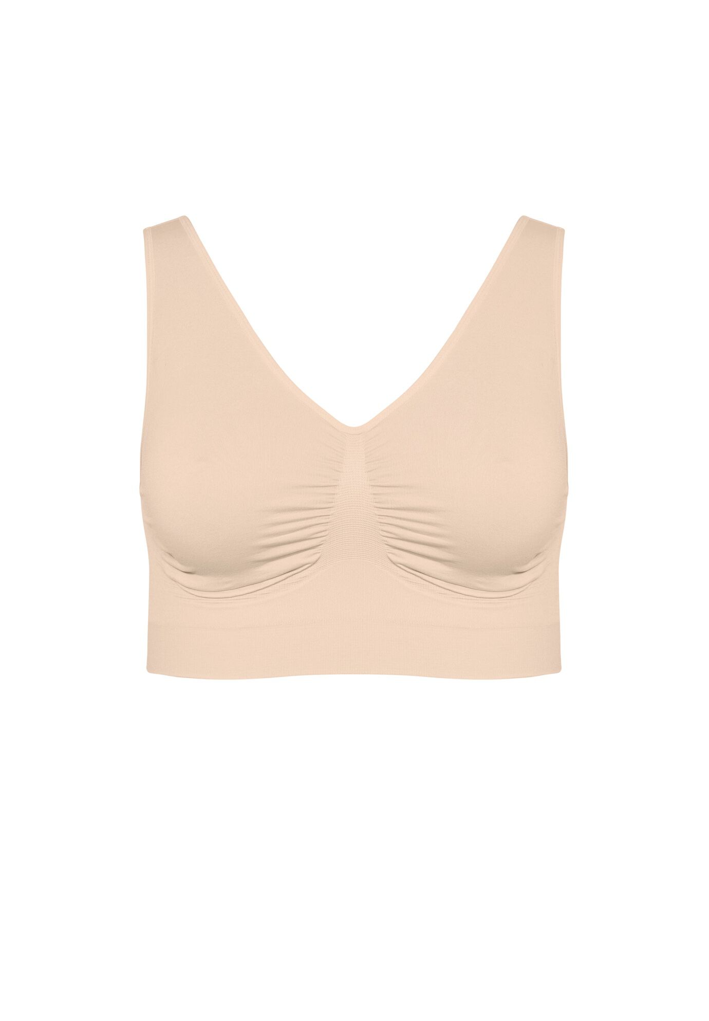 Seamless Wire Free Bra, NUDE, alternate image number 2