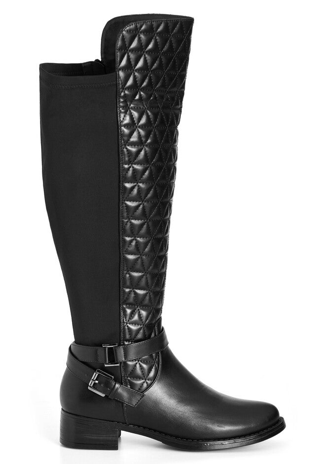 WIDE FIT Diana Tall Boot, BLACK, on-hover image number null