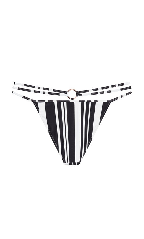 Amara Print Bikini Pant - black, BLACK, alternate image number 5