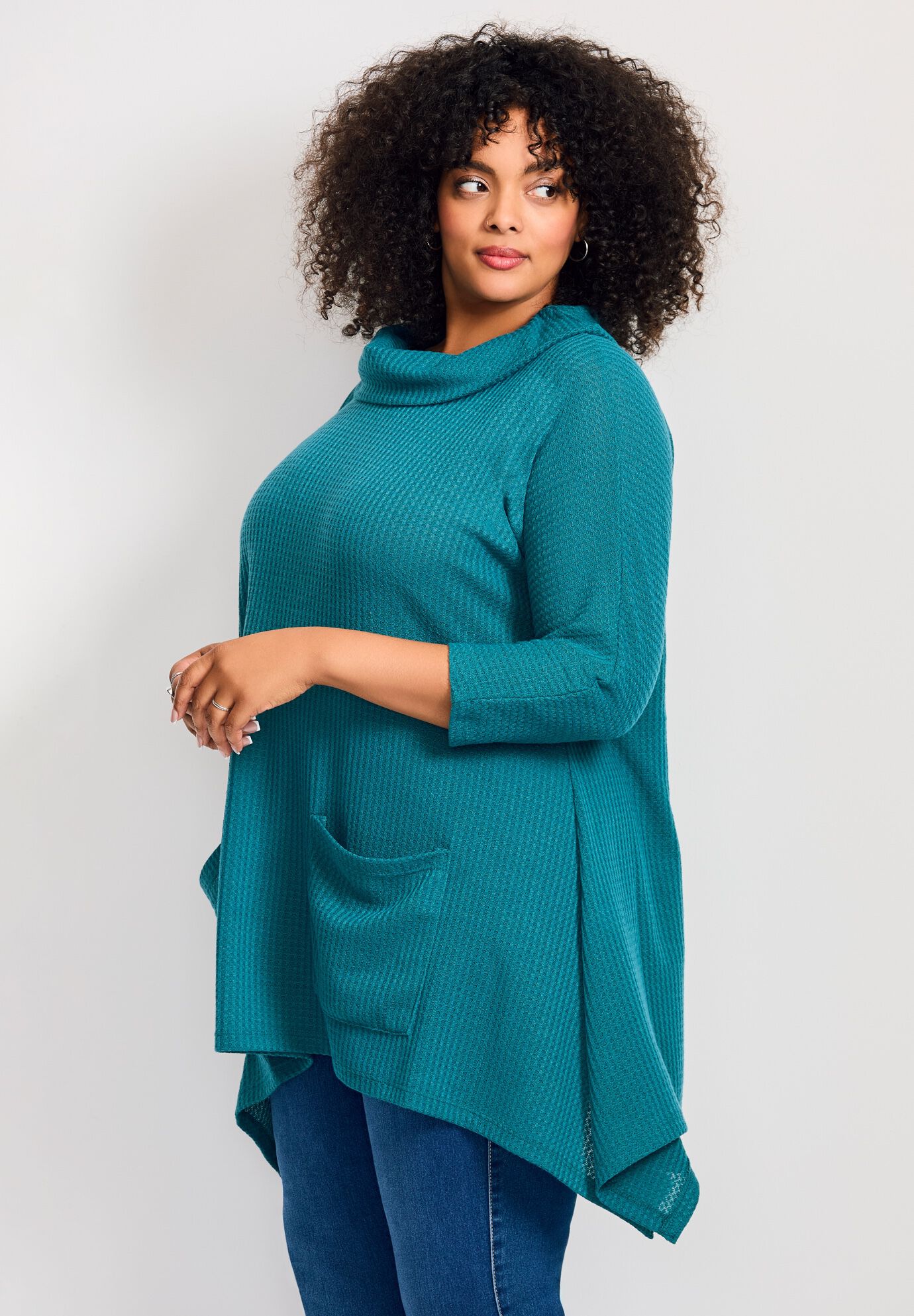 Ari Pocket Tunic, TEAL, alternate image number 3