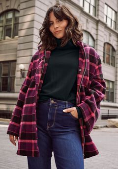 Brushed Wool Cape Coat