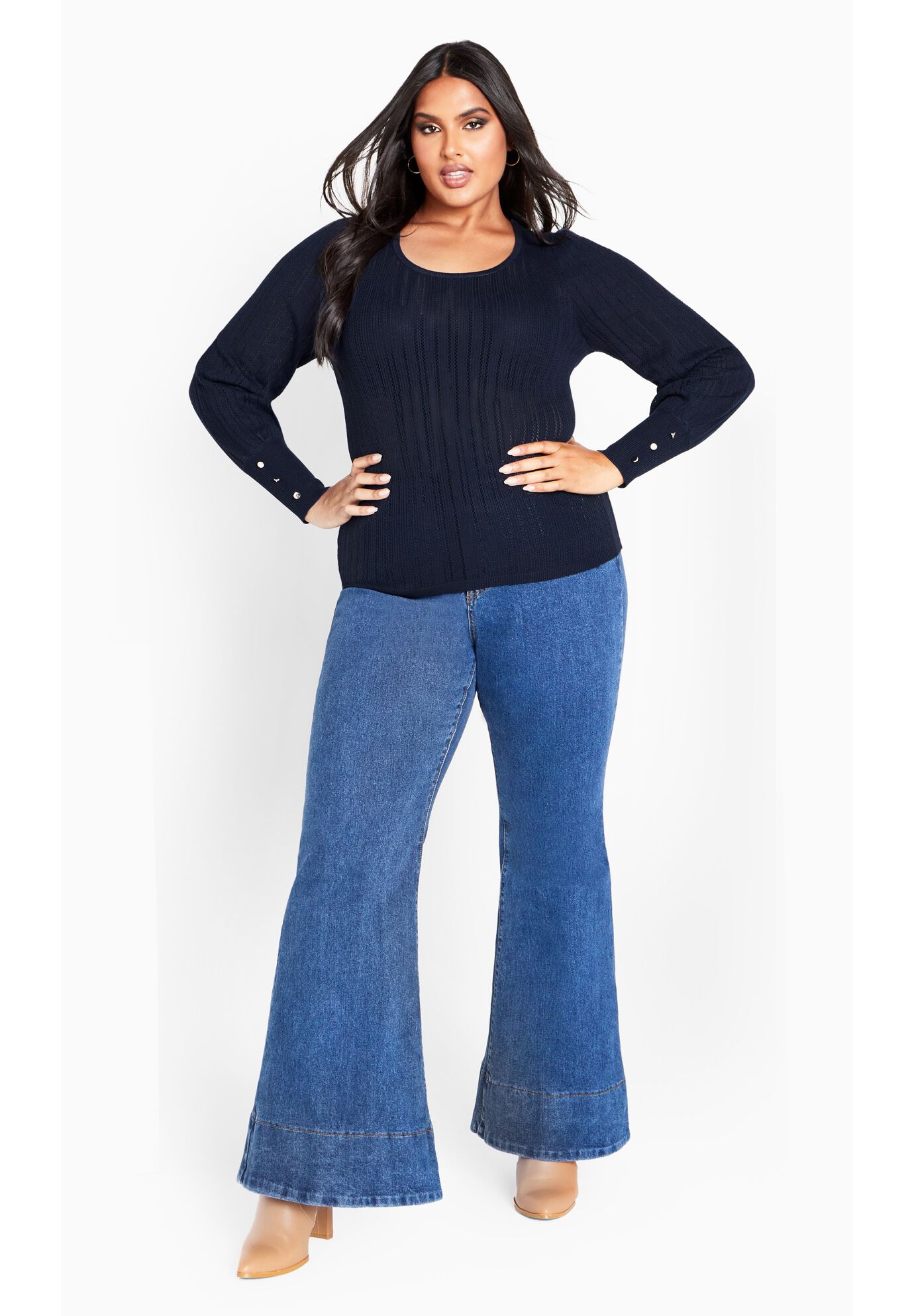 Mia Sweater, NAVY, alternate image number 4