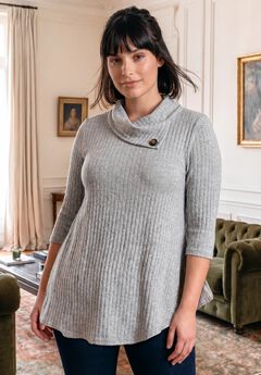 Miley Rib Hacci Button Tunic