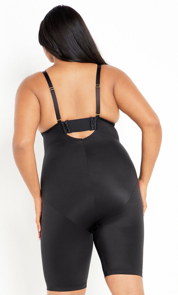 Smooth & Chic Plunge Bodyshaper - black, BLACK, alternate image number null