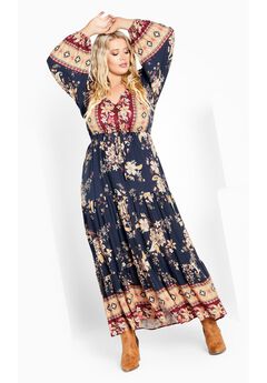 Plus Size Floral Maxi Dresses For Mother