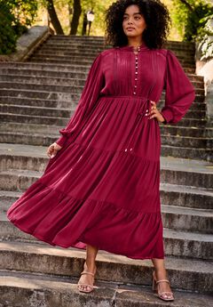 Jasmine Long Sleeve Tiered Maxi Dress