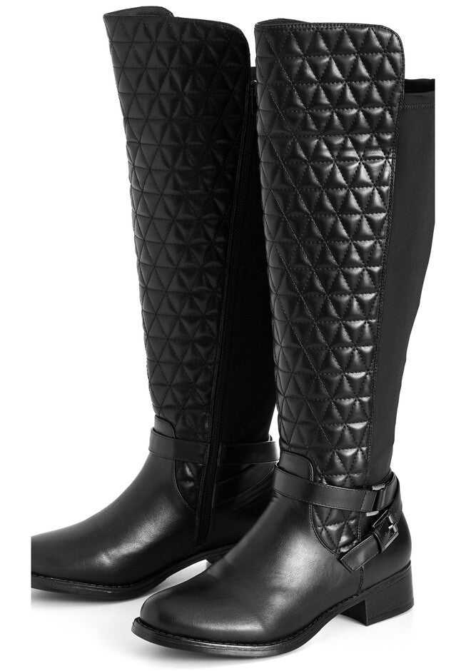 WIDE FIT Diana Tall Boot, BLACK, alternate image number null