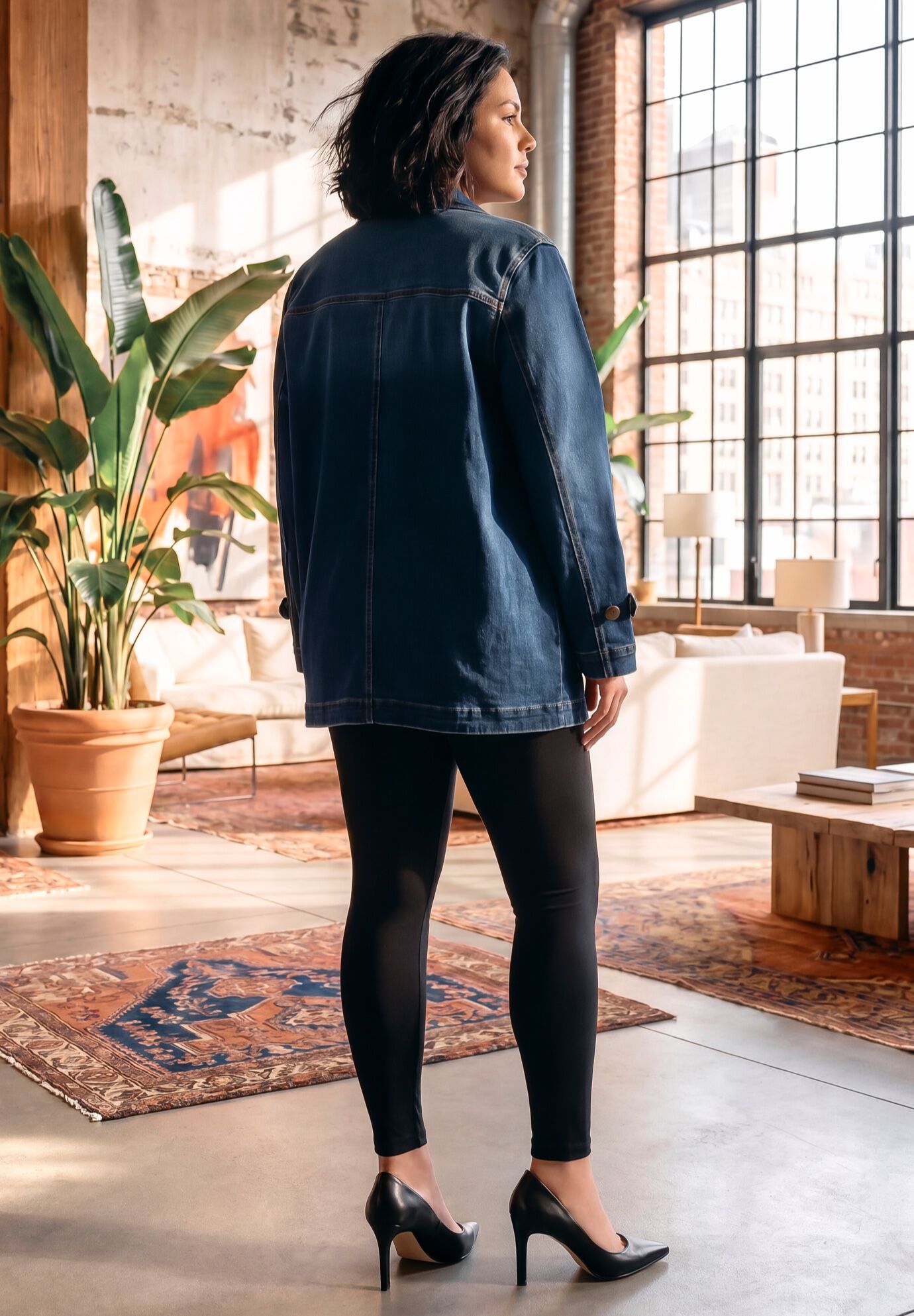 Butter Denim Jacket, DARK WASH, alternate image number 2