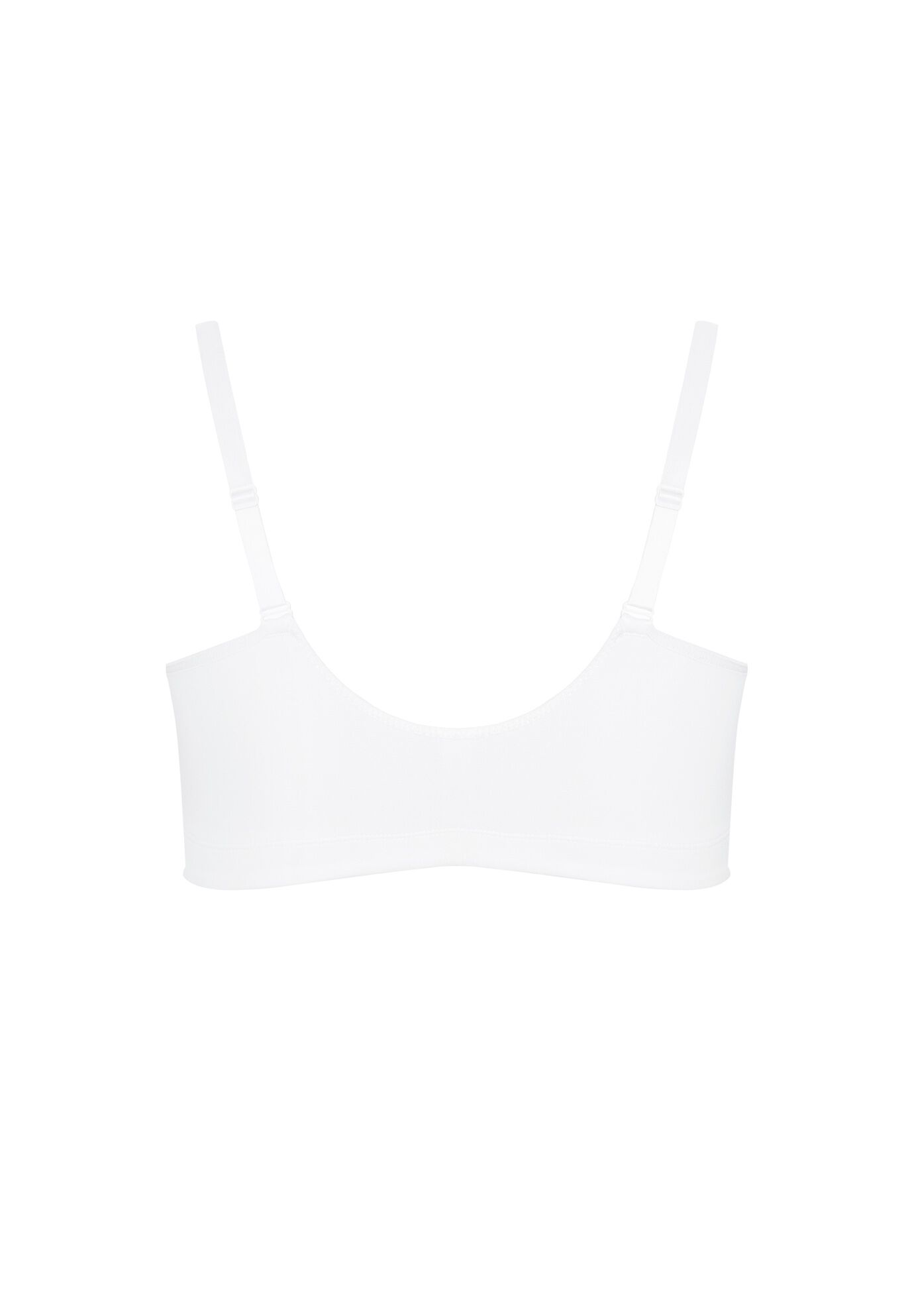 Comfort Cotton Wire Free Front Close Bra, WHITE, alternate image number 3