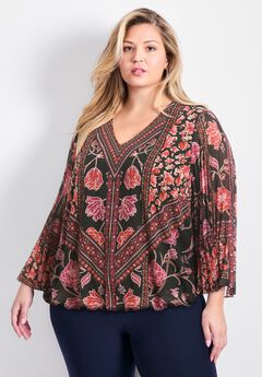 Harmony Pleat Sleeve Top