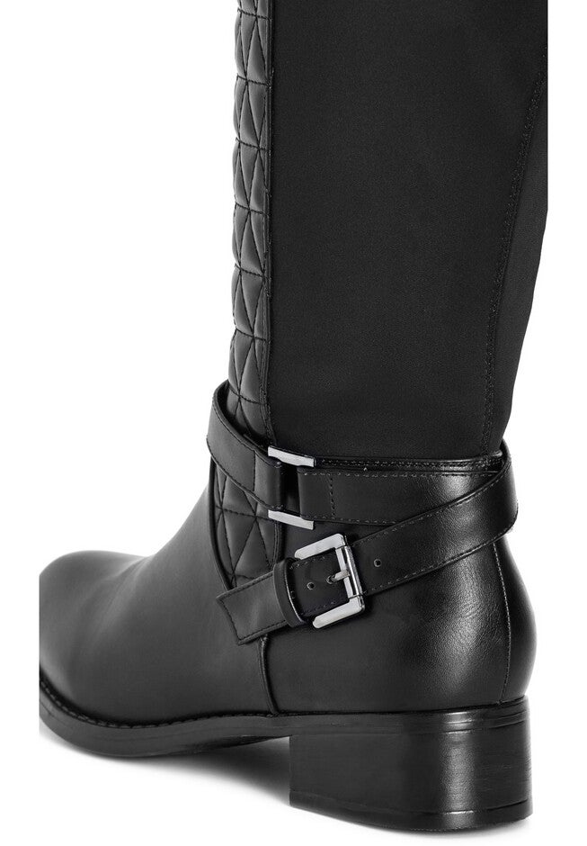 WIDE FIT Diana Tall Boot, BLACK, alternate image number null
