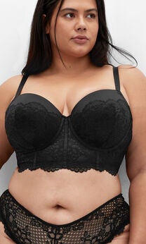 Allure Demi Longline Bra - black