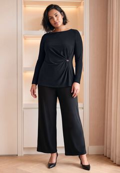 Audrey Draped Buckle Top