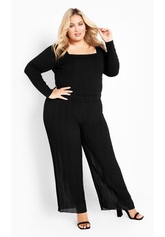 Victoria Pleated Pull On Pant