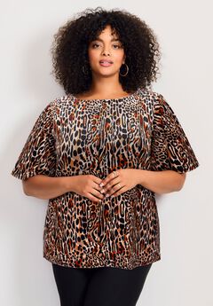 Kimono Velour Sleeve Tee