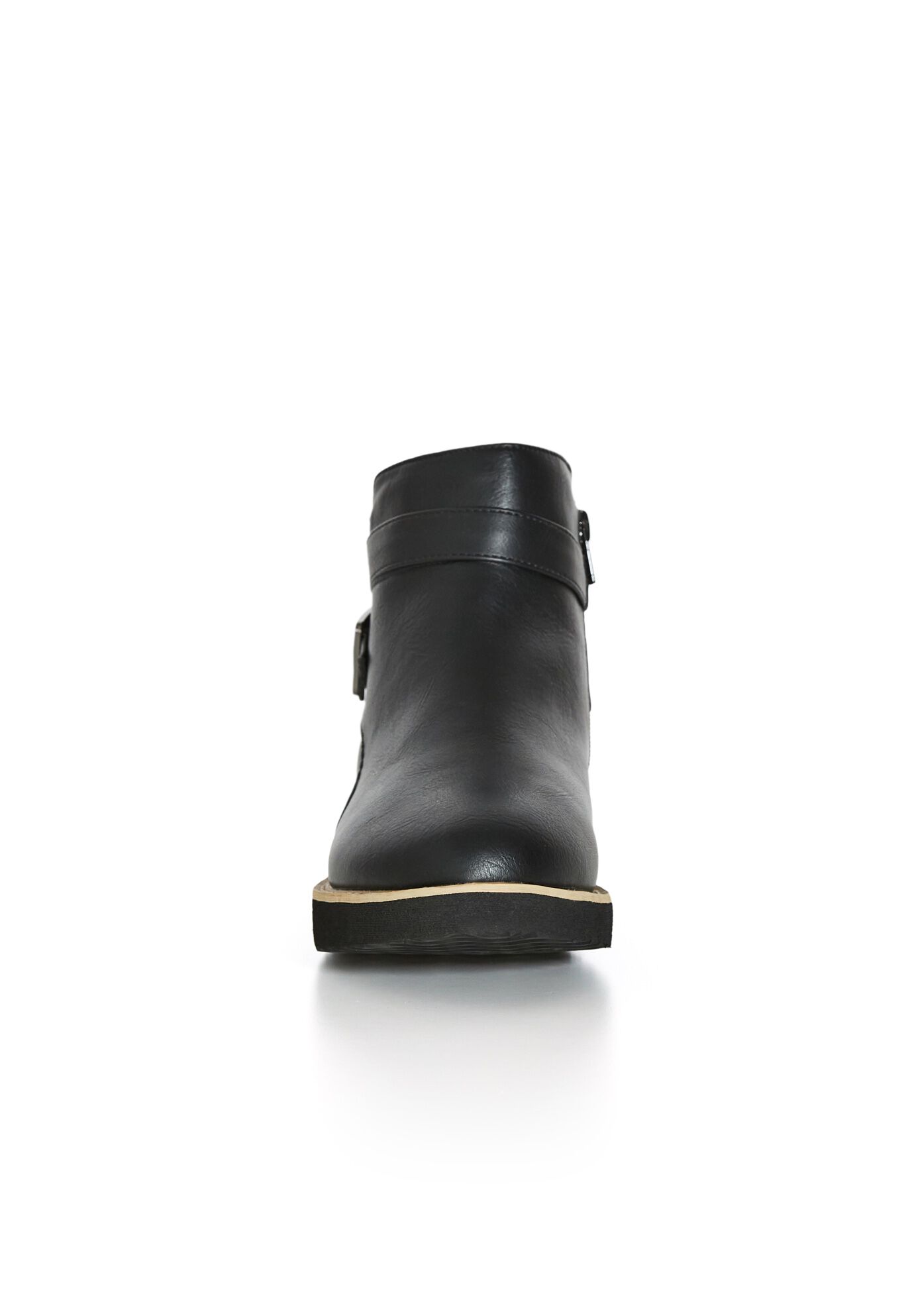 Valentina Wide Width Ankle Boot, BLACK, alternate image number 4