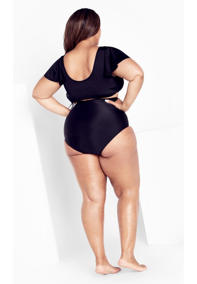 Ingrid Cap Sleeve Top - black, BLACK, alternate image number 2