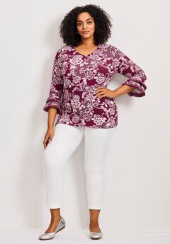Tiered Ruffle Sleeve Top