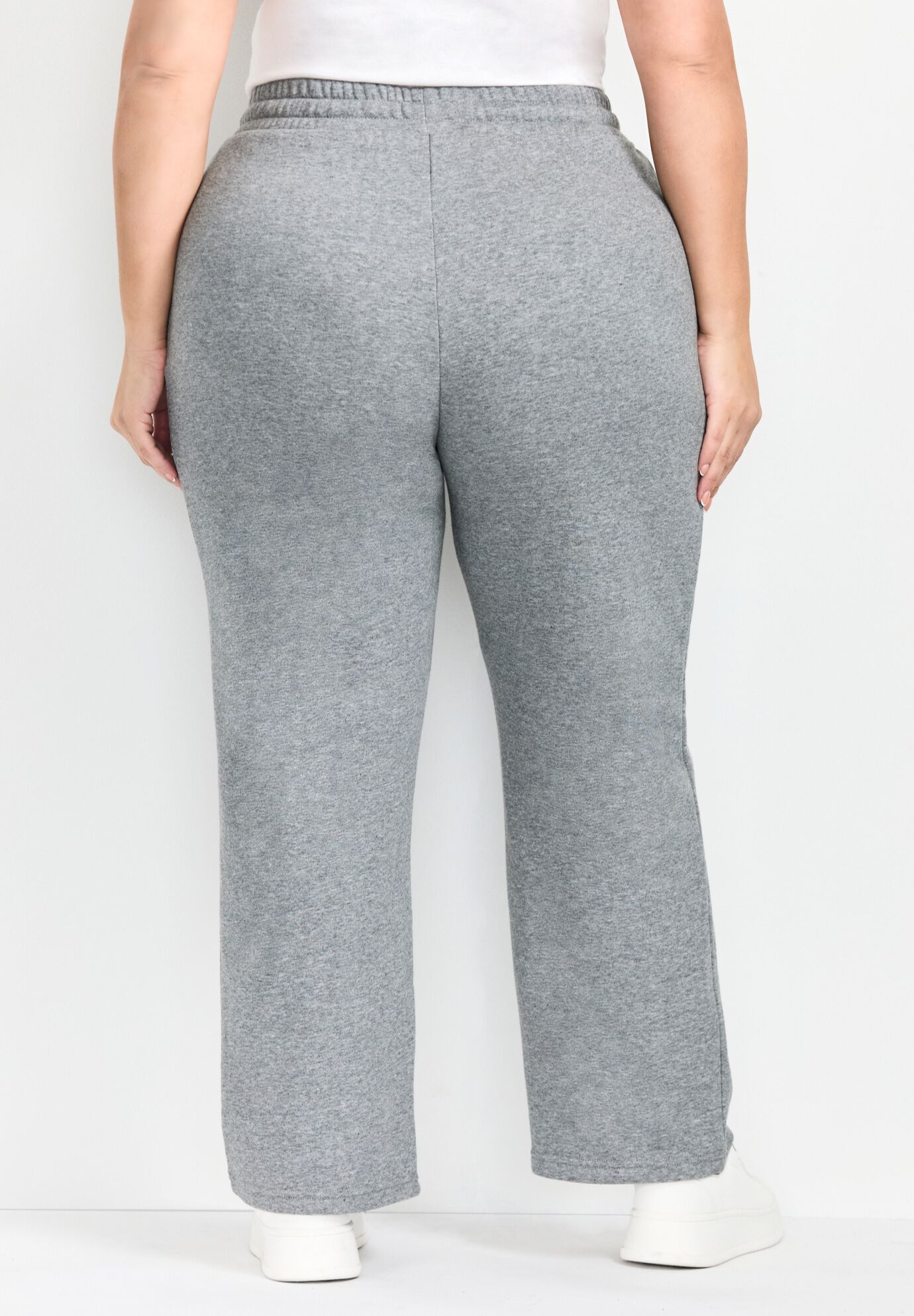 Piper Wide Leg Sweatpant, GREY MARLE, alternate image number 2