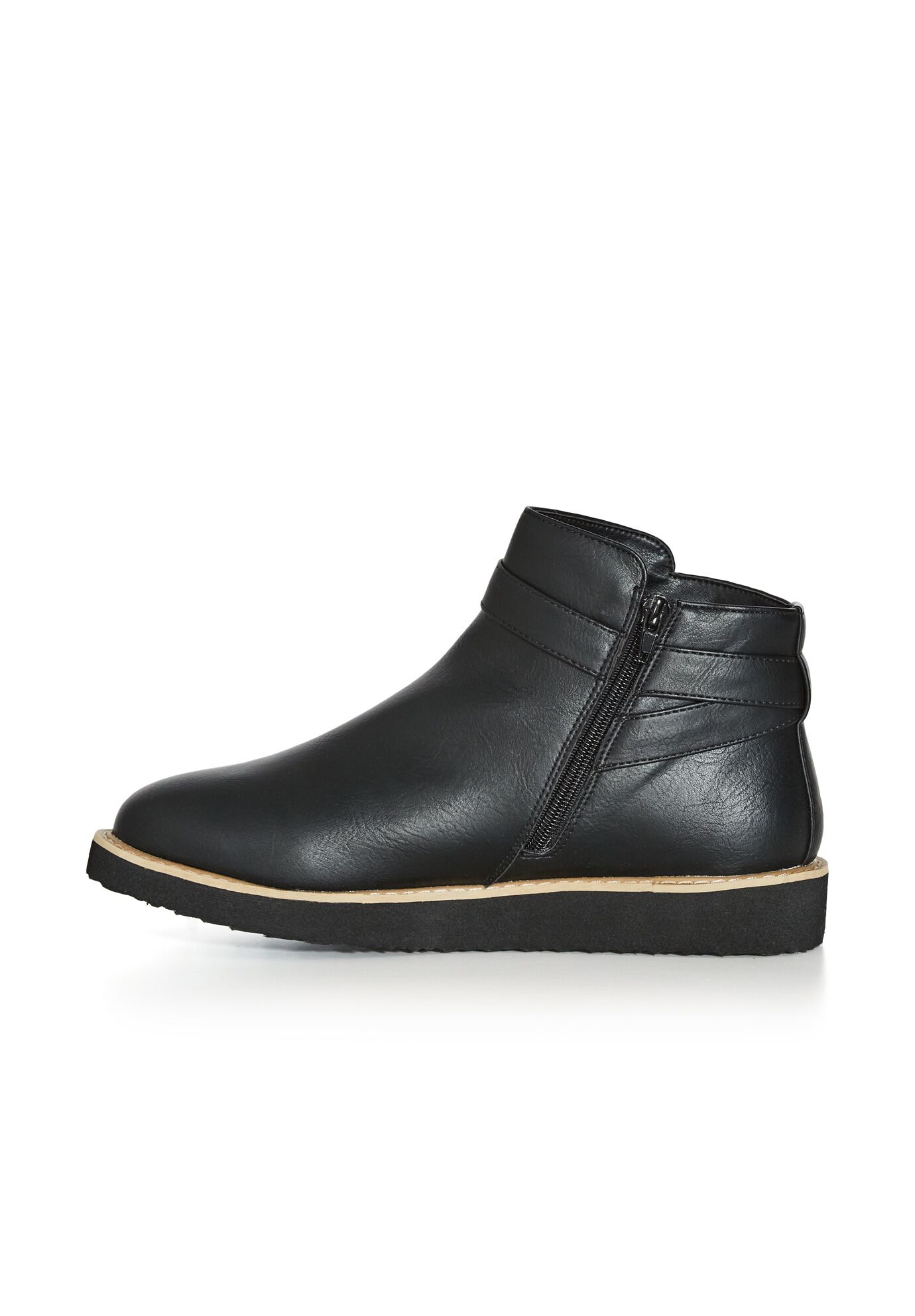 Valentina Wide Width Ankle Boot, BLACK, alternate image number 2