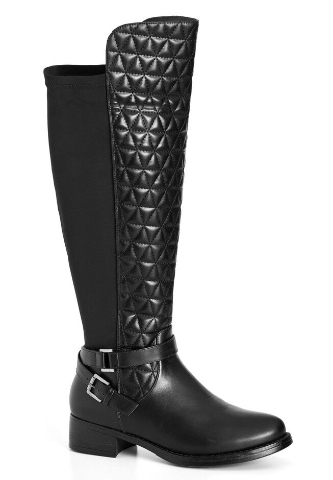 WIDE FIT Diana Tall Boot, BLACK, hi-res image number null