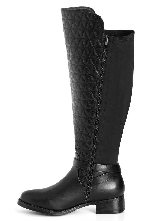 WIDE FIT Diana Tall Boot, BLACK, alternate image number null