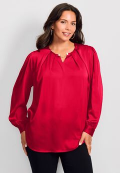 Chain Detail Satin Top