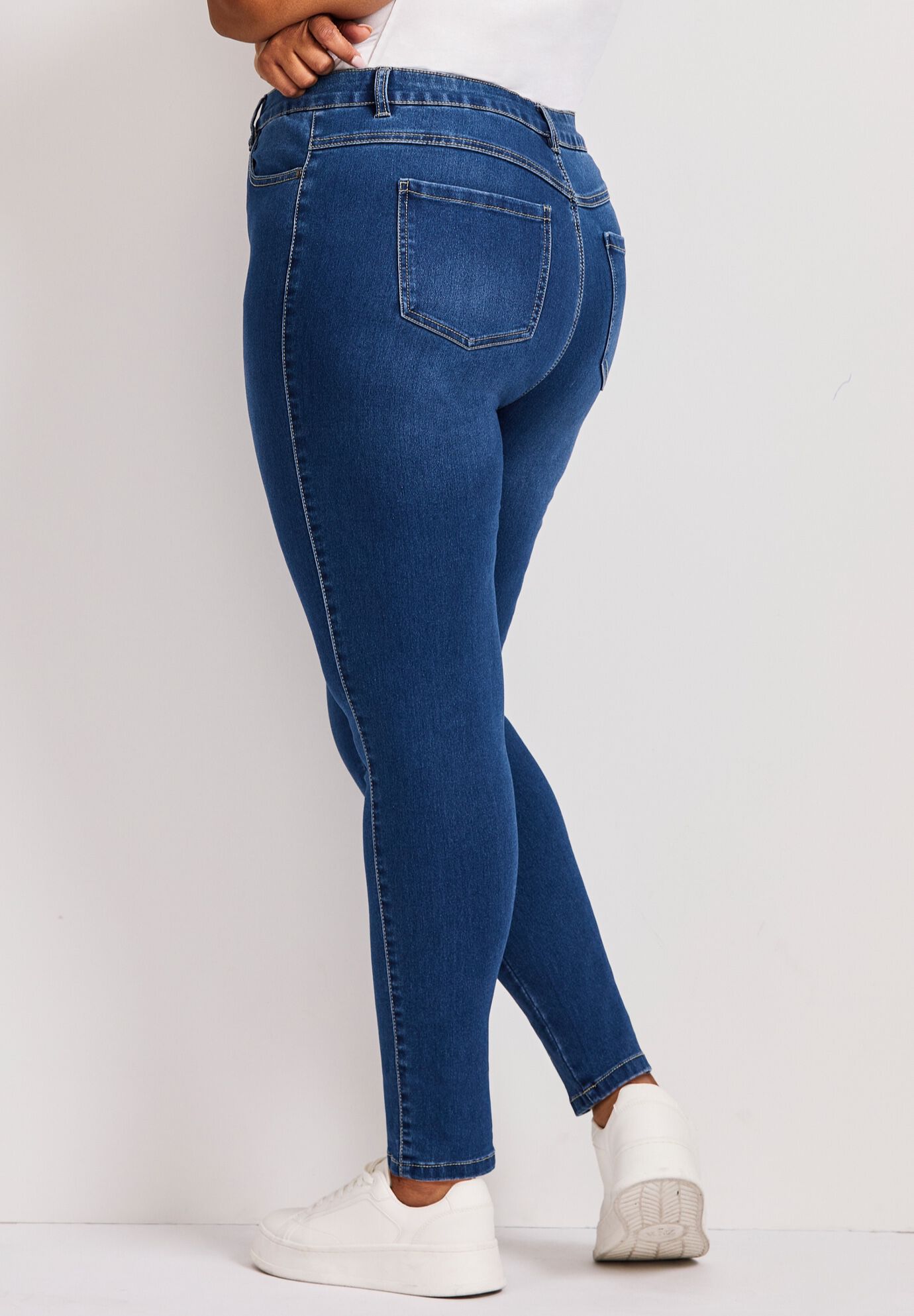 Butter Denim Skinny Jean, MID WASH, alternate image number 5