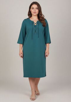 Lacing Sheath Dress