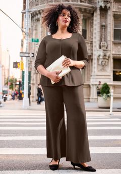 Ponte Wide Leg Pant