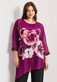 Printed Asymmetric Blouse