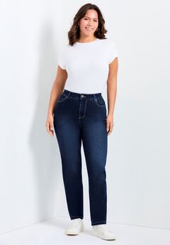 Plus Size Straight Leg Colored Jeans
