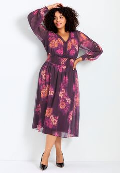 Plus Size Long Sleeve Casual Dresses