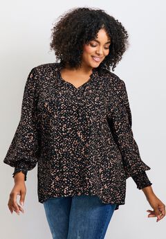 Abby Blouson Sleeve Blouse