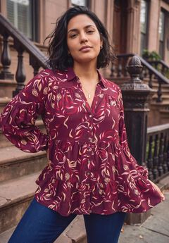 Flora Blouson Tiered Tunic