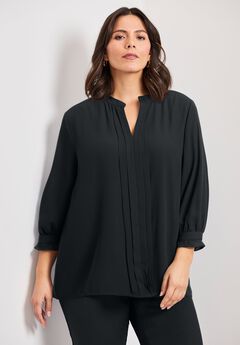 Pintuck Popover Top