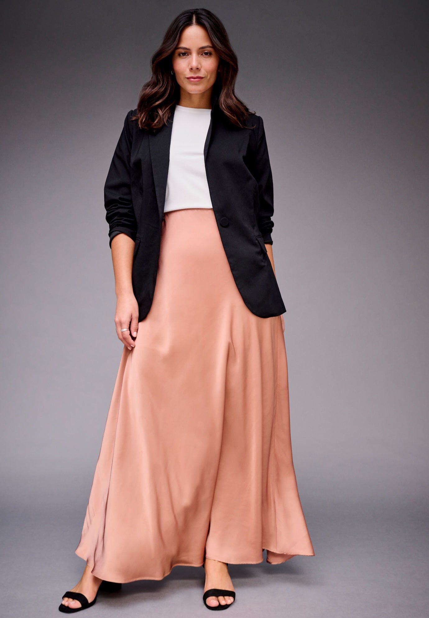 Maxi Slip Skirt, CREAMY MOCHA, hi-res image number 0