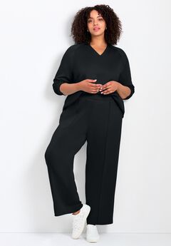 Seamed Wide Leg Pant